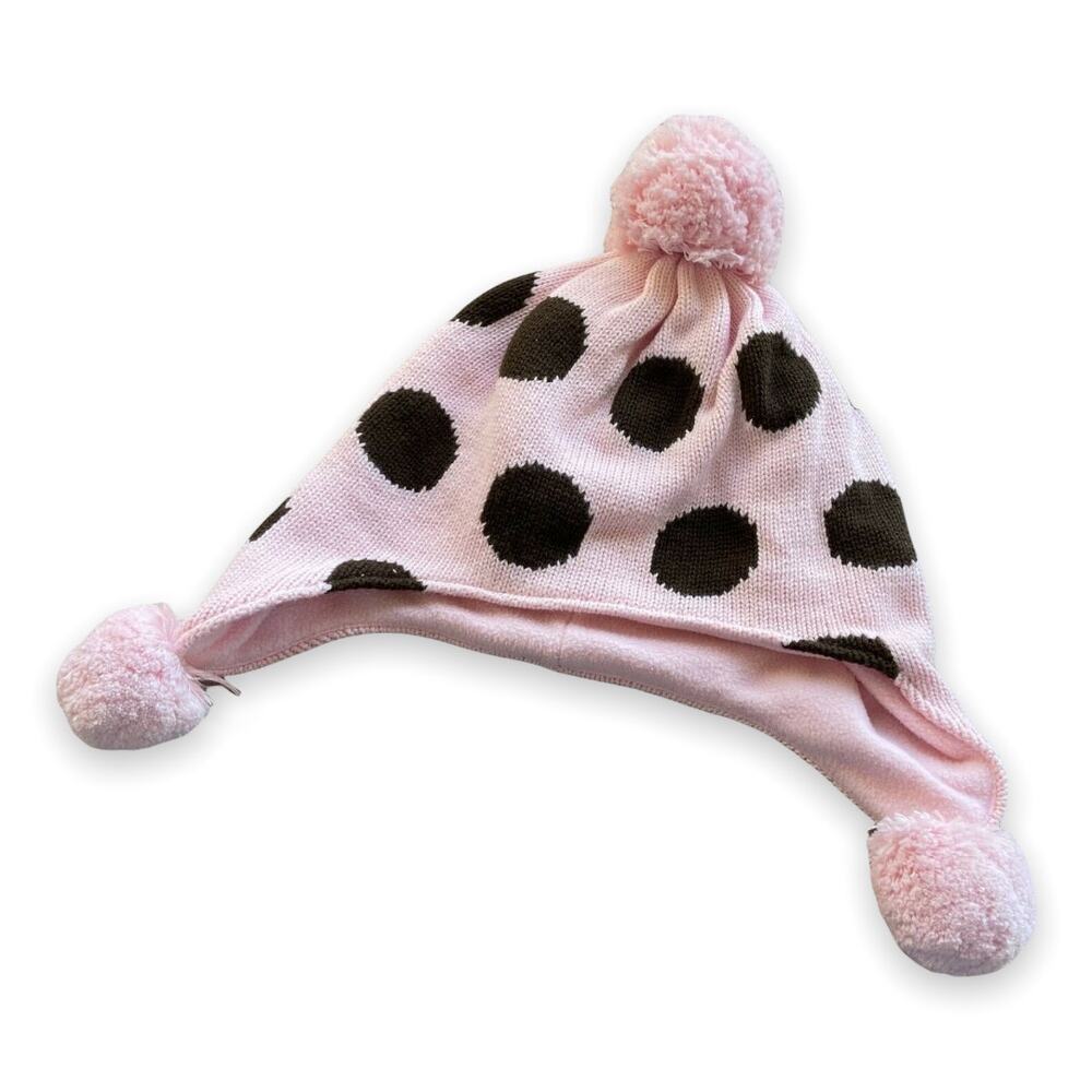 Gymboree Girls Hat Sz 5 6 7 Sweeter Than Chocolateβ Parfait Pink Brown Polka Dot